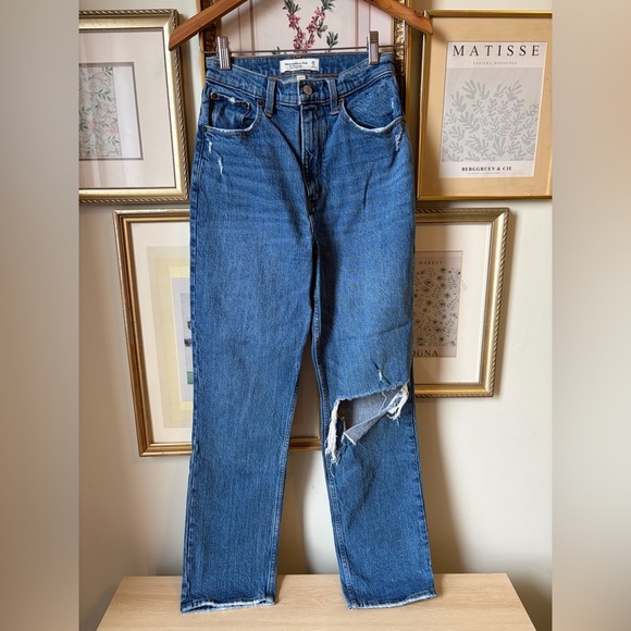 Abercrombie & Fitch Denim - Abercrombie & Fitch The 90s Straight Ultra High Rise Jeans Curve Love 2